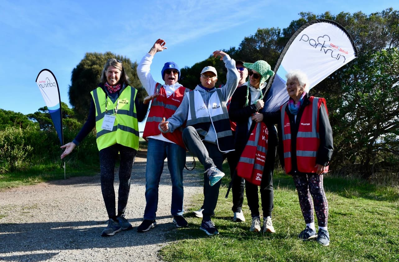 Group shot of event volunteers