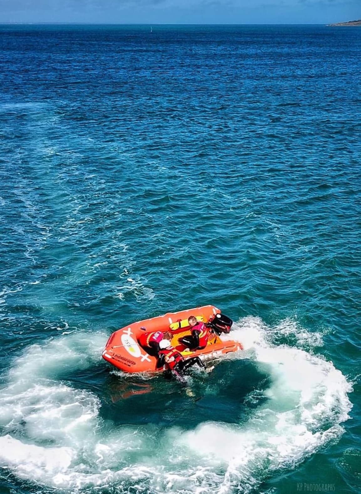 Inflatable Rescue Boat training rescue manoeuvres